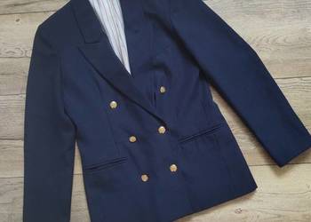 Granatowa marynarka blezer Vintage love y2k 80 90s