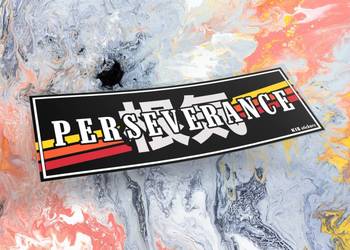 Naklejka K13 + PERSEVERANCE 12 x 4 cm drift jdm