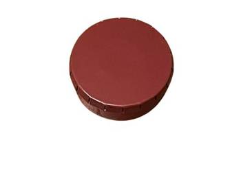 Bordowa Kieszonkowa Popielniczka Mała Mobilna Okrągła Metalowa Atomic