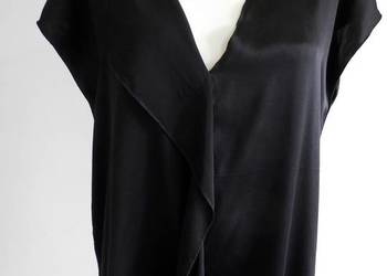 Bluzka Jedwabna 100% Naturalny Jedwab Wizytowa Czarna iHeart M