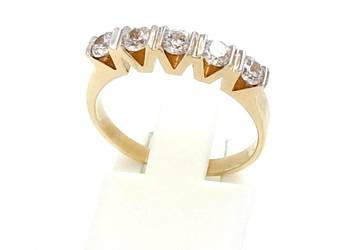 WYPRZEDAŻ!  - 30%Pierścionek r.14 Złoty pr.333 Obrączkowy korona z kZ-421