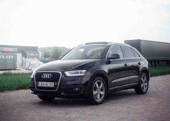 Audi Q3 2.0, 220 KM, automat tiptronic, benzyna, czarna perła