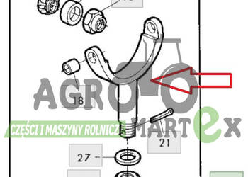 AE57735, AE55172 JARZMO WIDEŁKI TARGAŃCA JD