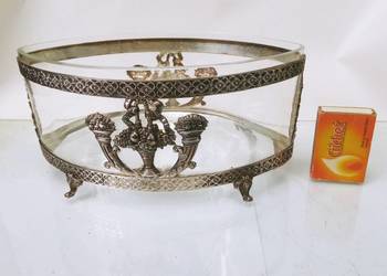 Żardiniera - Posrebrzany, Szkło Kryształ - Żardiniera