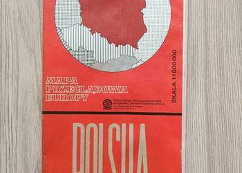 Polska Mapa Przeglądowa Europy PPWK PRL