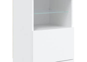 Szafka z oświetleniem LED biała 41x37x67 cm WM-836679
