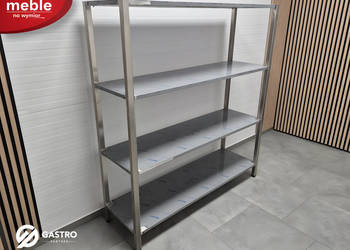 Regał gastronomiczny spawany | 4 półki | 1200x500x1800 mm