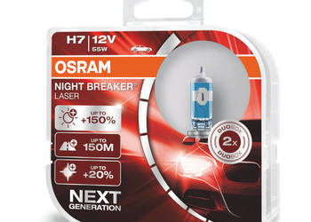 Żarówki H7 Osram Night Breaker Laser +150%
