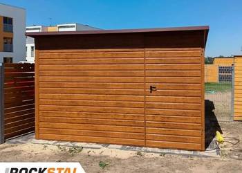 Garaż blaszany, blaszak, wiata, carport, konstrukcja wzmocniona