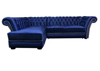 Pikowany narożnik Chesterfield Juliett f.spania MEBLE FALCON