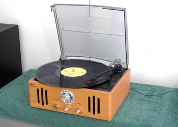 Gramofon stereo z radiem głośniki sprawny WYSYŁKA.