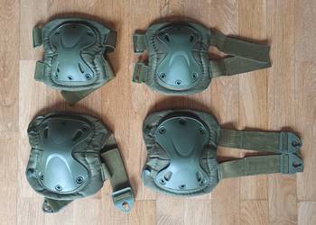 Ochraniacze taktyczne wojskowe zielone nakolanniki Ochraniacze taktyczne wojskowe zielone nakolanniki