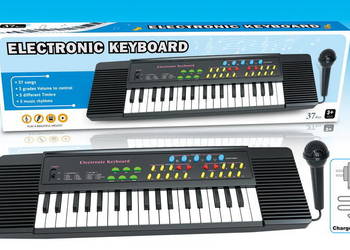 Organki, pianinko, keyboard z mikrofonem, 37 klawiszy