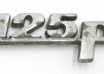 Emblemat logo znaczek napis 125p Fiat retro vintage