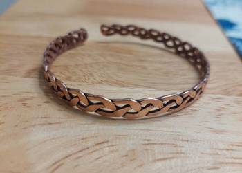 Miedziana  bransoletka  rekodzielo