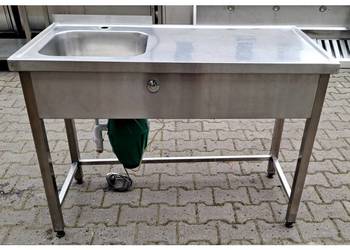 ZLEW Z BLATEM ROBOCZYM + ROZDRABNIACZ - 120/60/85 CM - M.436.