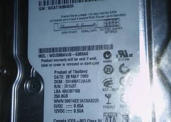 Dysk twardy 250 GB
