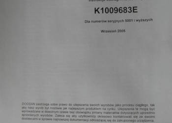 dtr instrukcja obsługi daewoo doosan DX340LC i inne