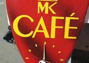 Zegar reklamowy kawy MK CAFE