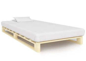 Rama łóżka z palet lite drewno sosnowe 100 x 200 cm WM-285235