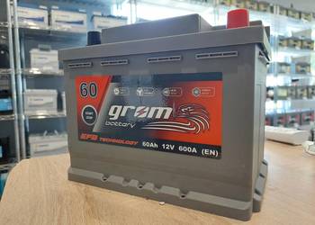 Akumulator GROM EFB START&STOP 60Ah 600A Prawy Plus