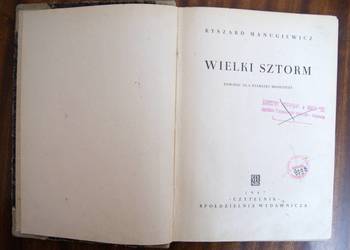 Ryszard Manugiewicz - Wielki sztorm - 1947