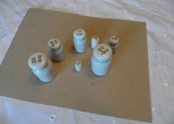 Porcelanowe odważniki do wagi Porcelanowe odważniki do wagi