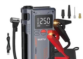 Jump Starter z kompresorem Suitu 20000mAh 150PSI powerbank rozruchowy