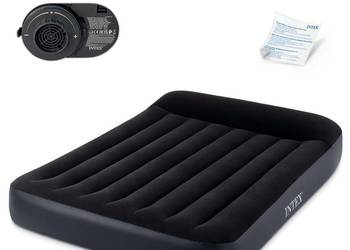 Materac dmuchany 203x152 cm z pompką łóżko welur INTEX 64150ND