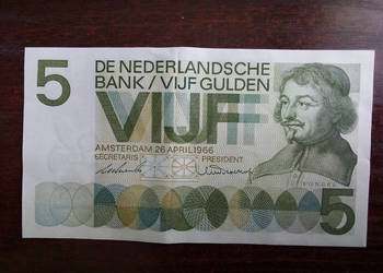 Banknot 5 guldenów Holandia
