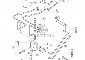 New Holland T6010 Zawór hamulca 87541730