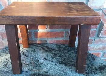 Stolik dębowy kawowy Kwietnik Stojak na kwiatek rustykalny (739)