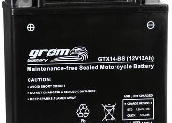 Akumulator 12V 12Ah 200A MOTO GROM GTX14-BS