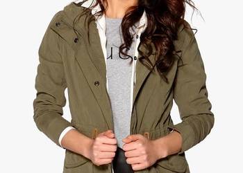 piekna kurtka parka nowa 36 s only khaki zielona wiosenna