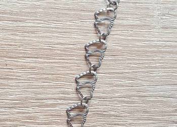 Nowa bransoletka metalowa srebrny kolor serca serduszka cele