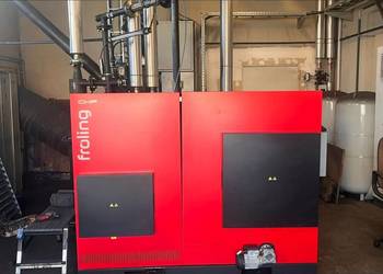 Piec kogeneracyjny Froling 115 kW mocy grzewczej / 56 kW prądu z biomasy Kożuchów