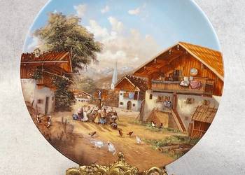 SELTMANN WEIDEN PORCELANOWY KOLEKCJONERSKI TALERZ 1987 "LÜCKEL - WASCHTAG A