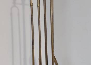 Ekskluzywny mosiężny zestaw kominkowy w stylu Maison Baguès – Vintage