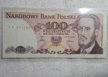 100 Złotych 1986 PF błędodruk