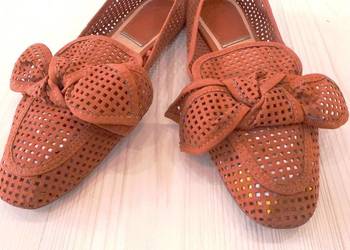 Buty Damskie Półbuty Lordsy Loafersy Brązowe Rude Karmelowe Stradivarius 38