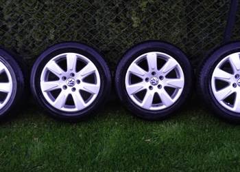 Felgi aluminiowe 5x112 16 opony letnie audi seat skoda vw