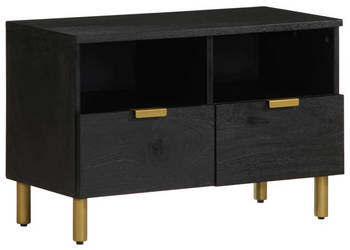 Szafka pod TV czarna 70x33x46 cm materiał drewnopochodny WM-4017649