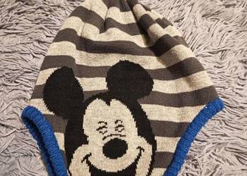 Myszka Miki Czapka Dziecięca Zimowa Disney Pompon 48-50 cm