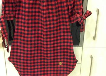 Sukienka Mini Flanelowa Hiszpanka Damska rozm / XS kratka