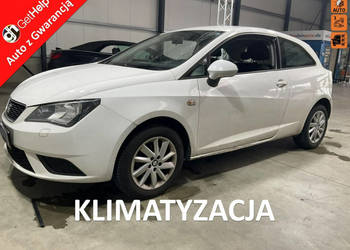 Seat Ibiza Benzyna, klimatronik, skórzana kierownica, isofix, import IV (2…