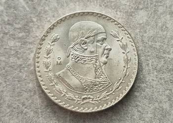 452) MEKSYK srebro - 1 Peso - 1967 r.