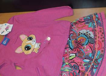 Debenhams Littlest Petshop zestaw bluzki plus spódniczka 110