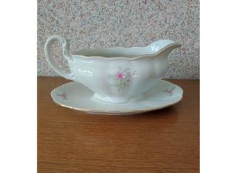 porcelanowa sosjerka złocenia Karolina