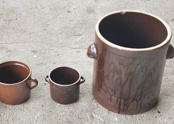 Kolekcjonerskie garnki kamionkowe bochnia do dekoracji lub użytku