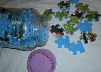 Grube Puzzle z Gąbki w Fajnym Słoju.